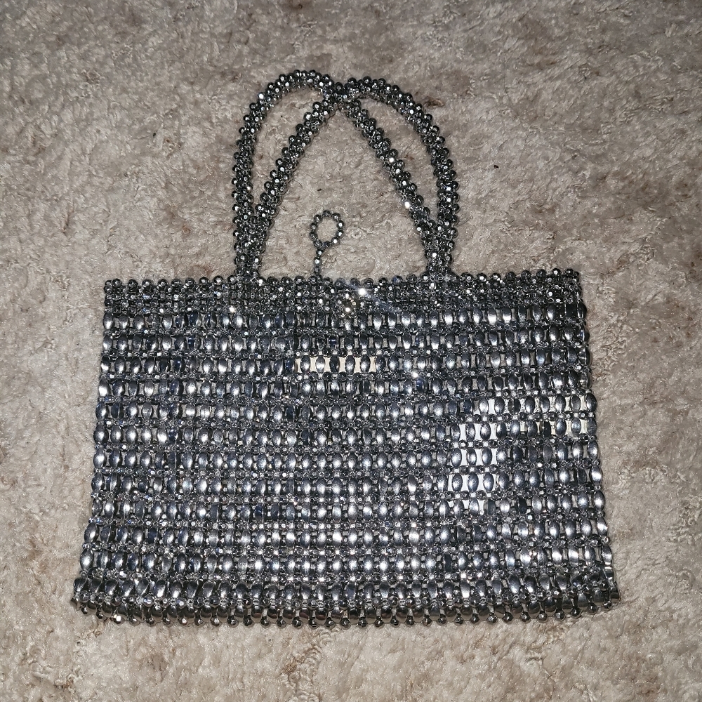 beaded small tote